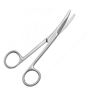 Mayo Bevelled Blades Curved Scissors